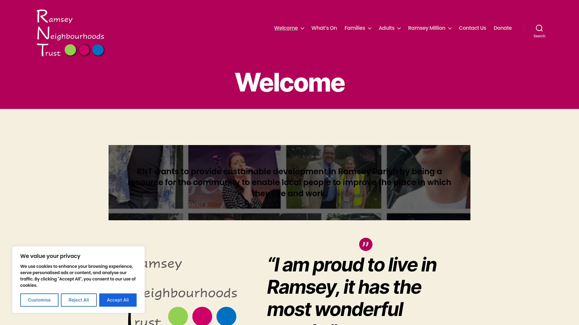 Website screenshot