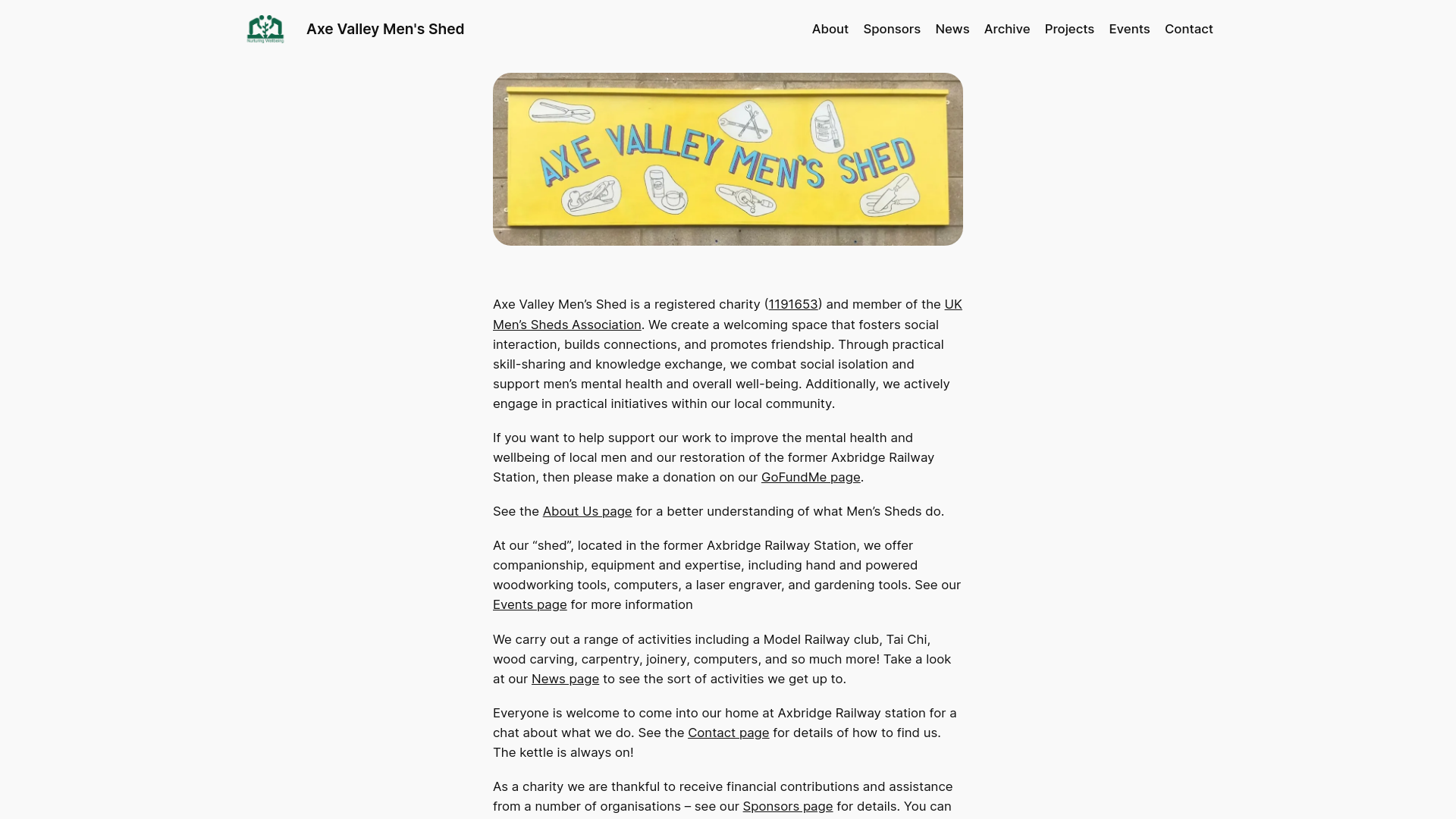 Website screenshot