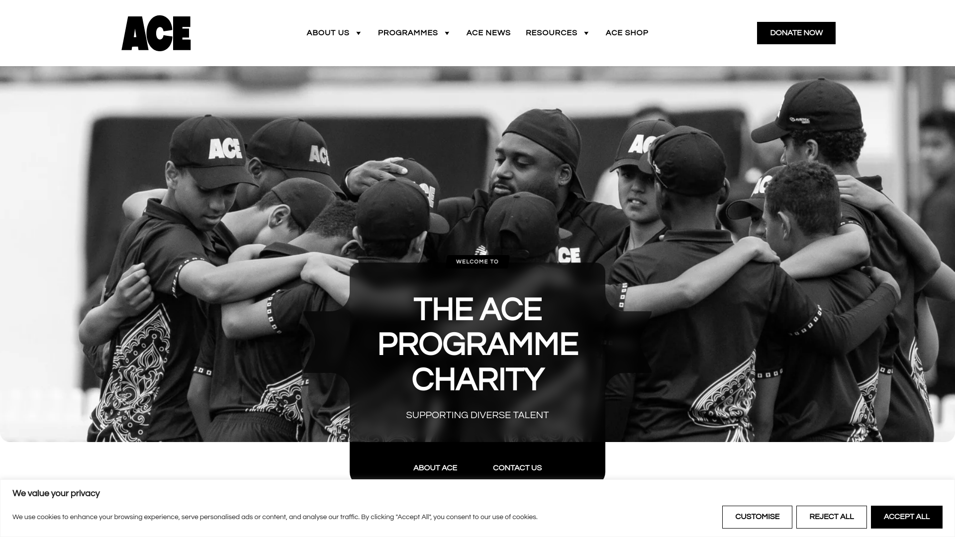 Website screenshot