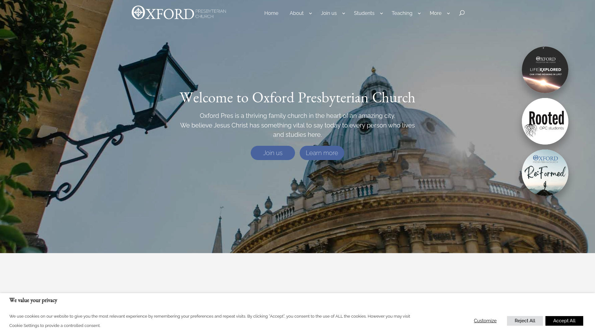 Website screenshot