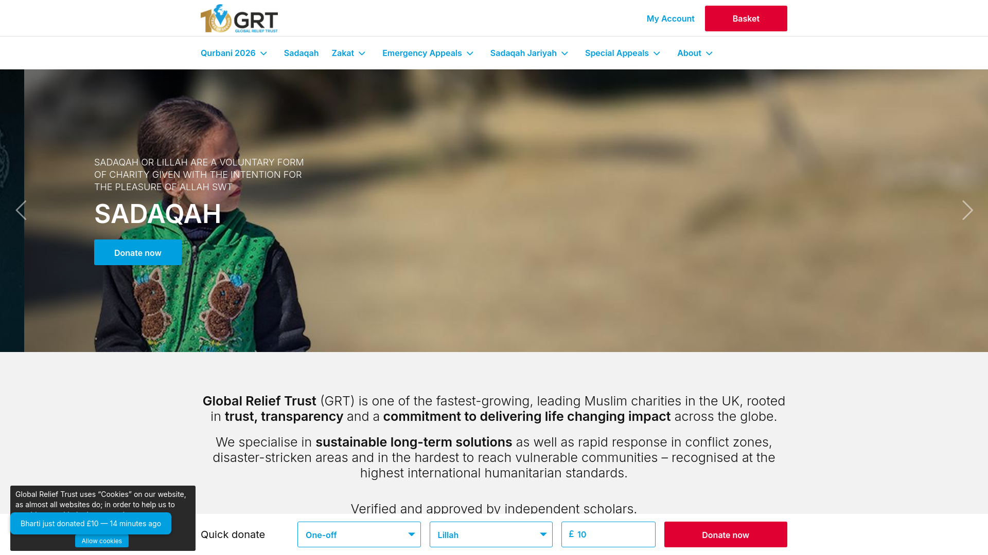 Website screenshot