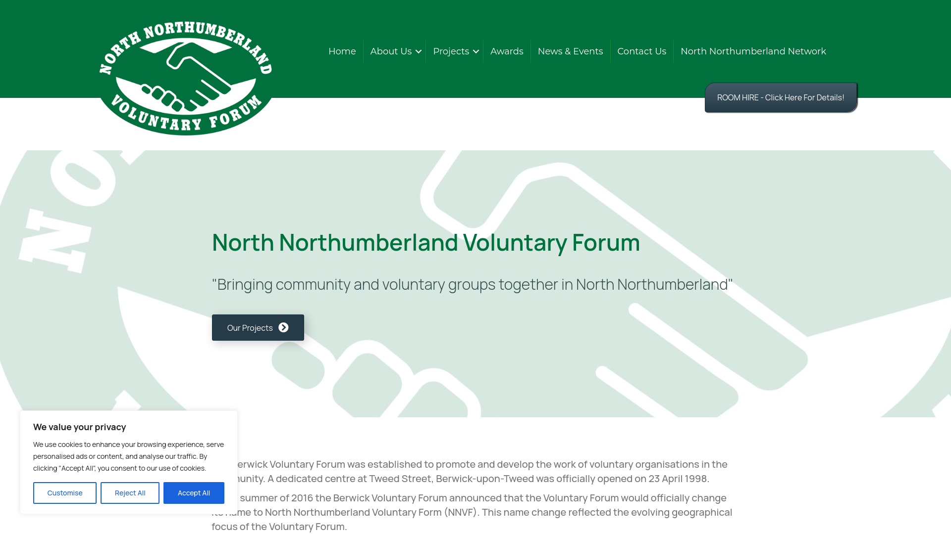 Website screenshot