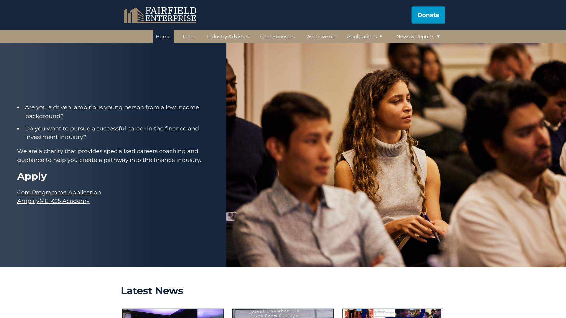 Website screenshot