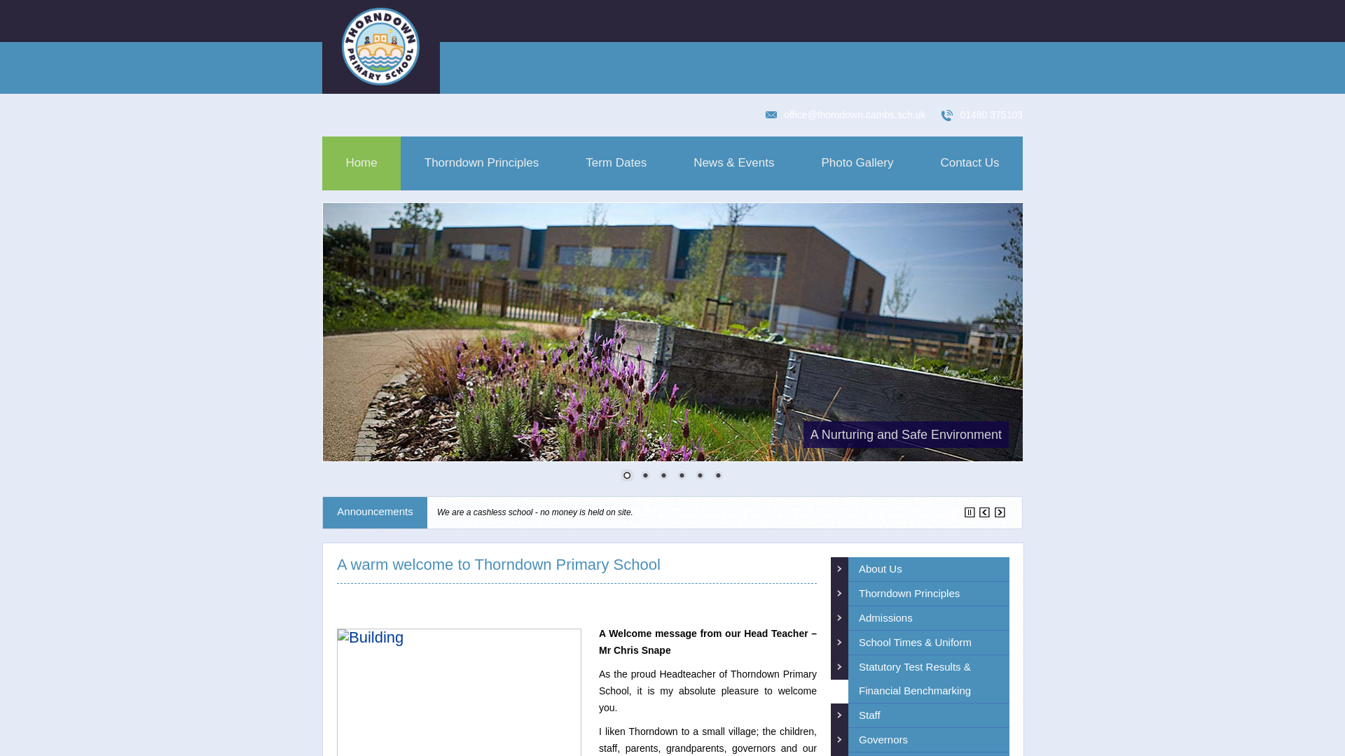 Website screenshot