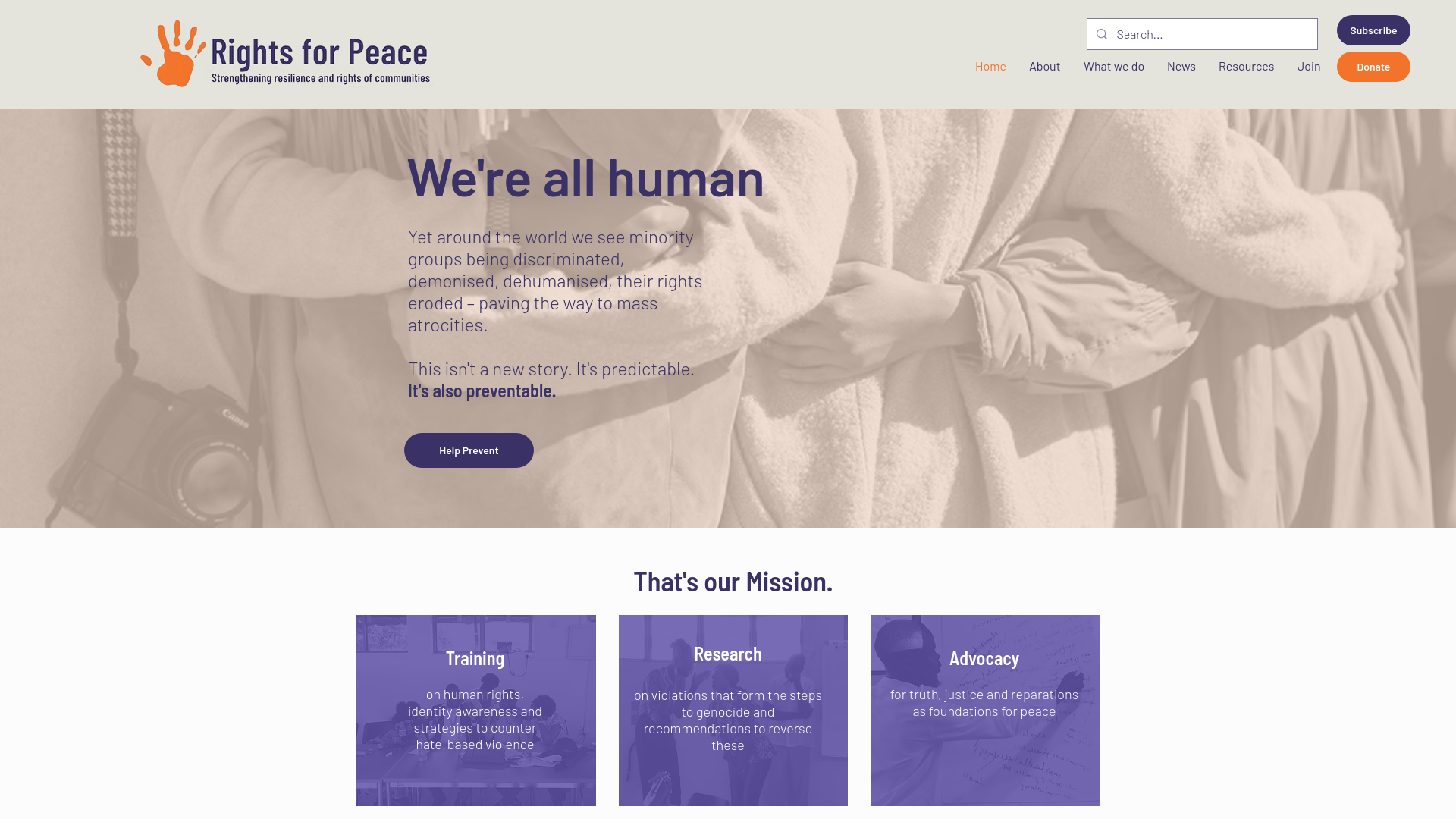 Website screenshot
