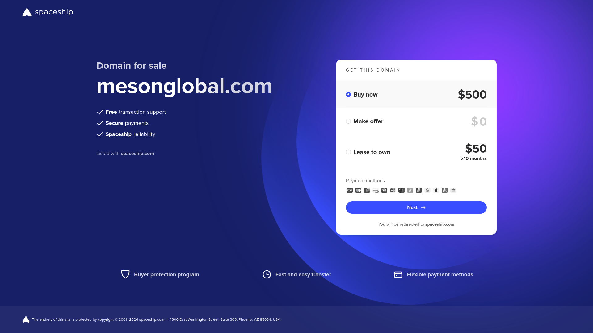 Website screenshot