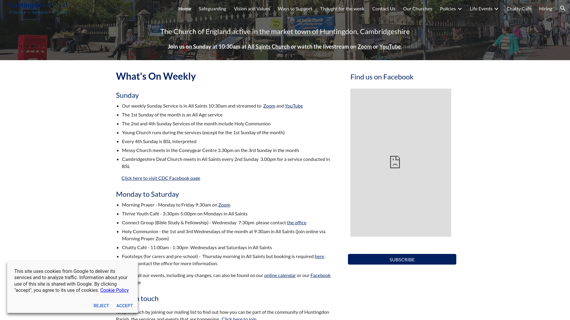 Website screenshot