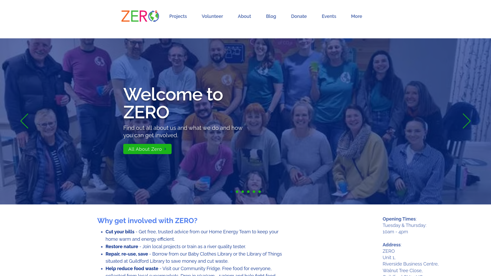 Website screenshot