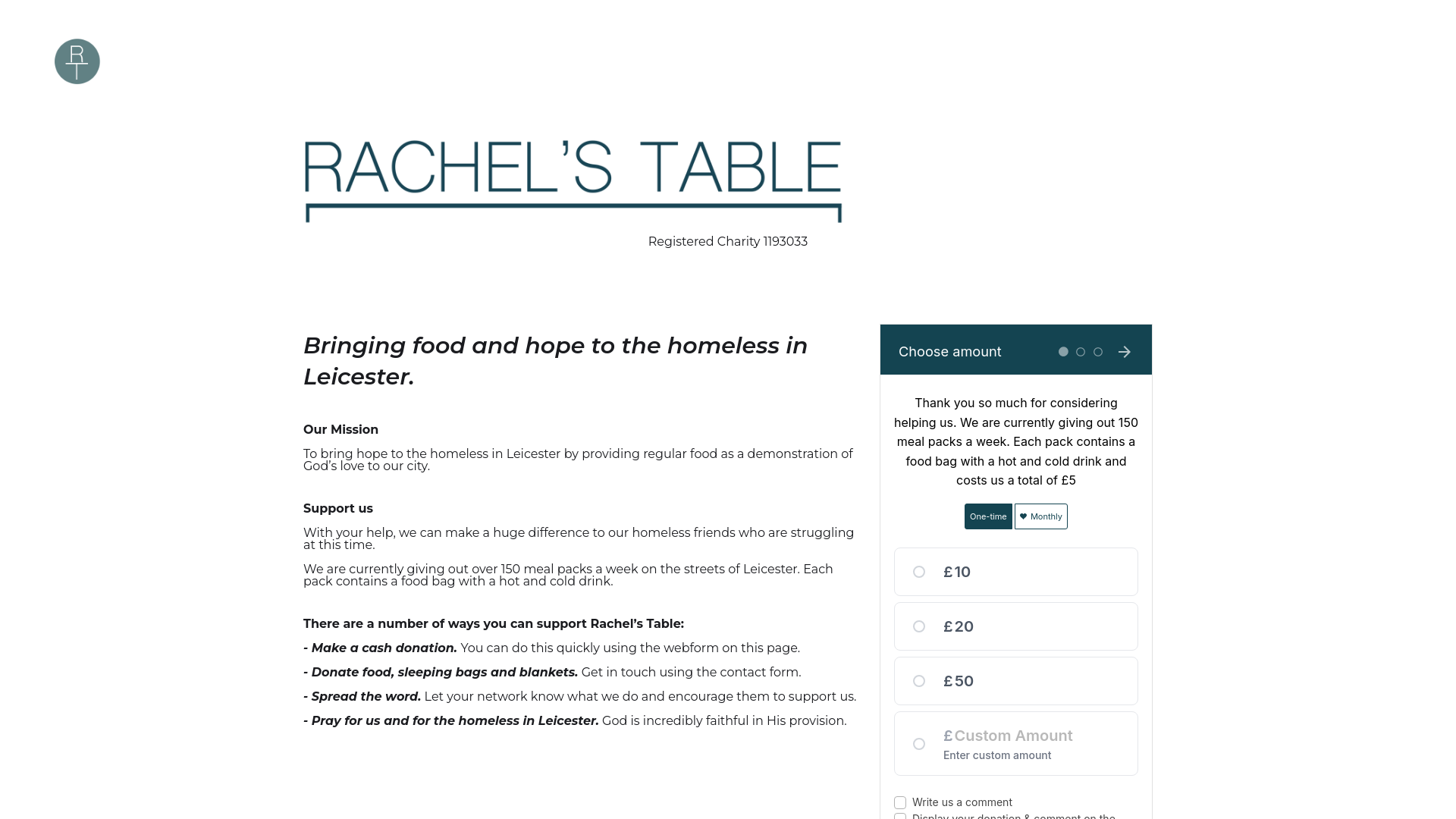 Website screenshot