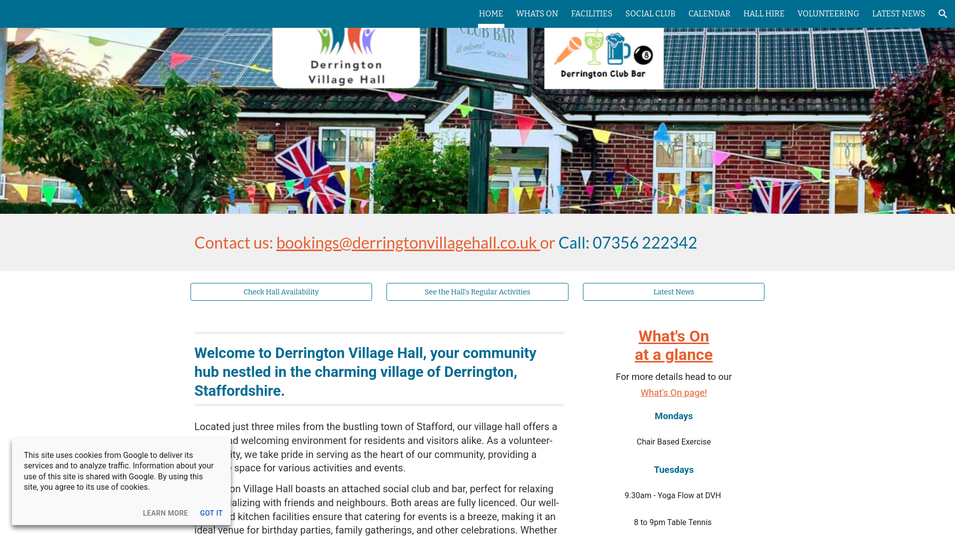 Website screenshot
