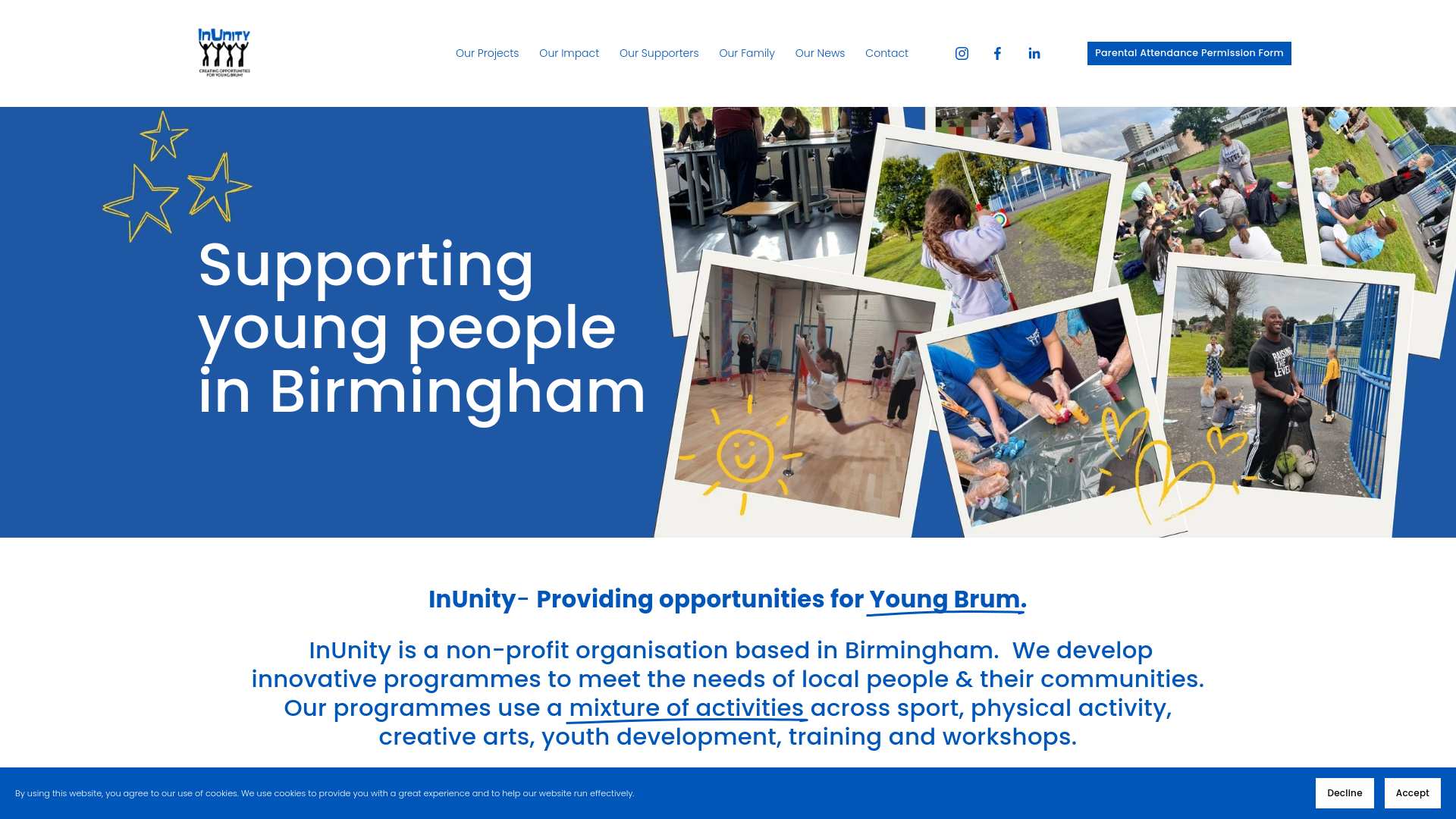 Website screenshot