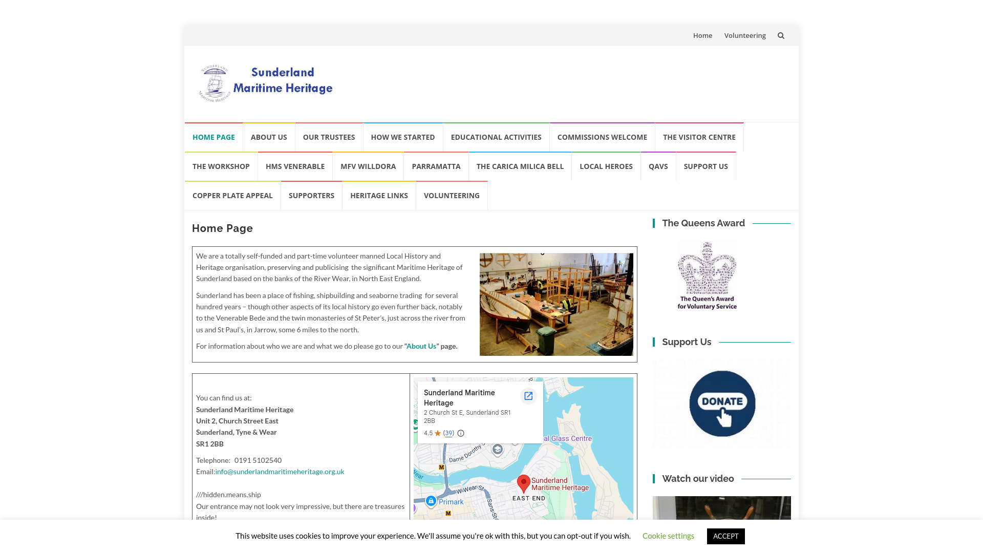 Website screenshot