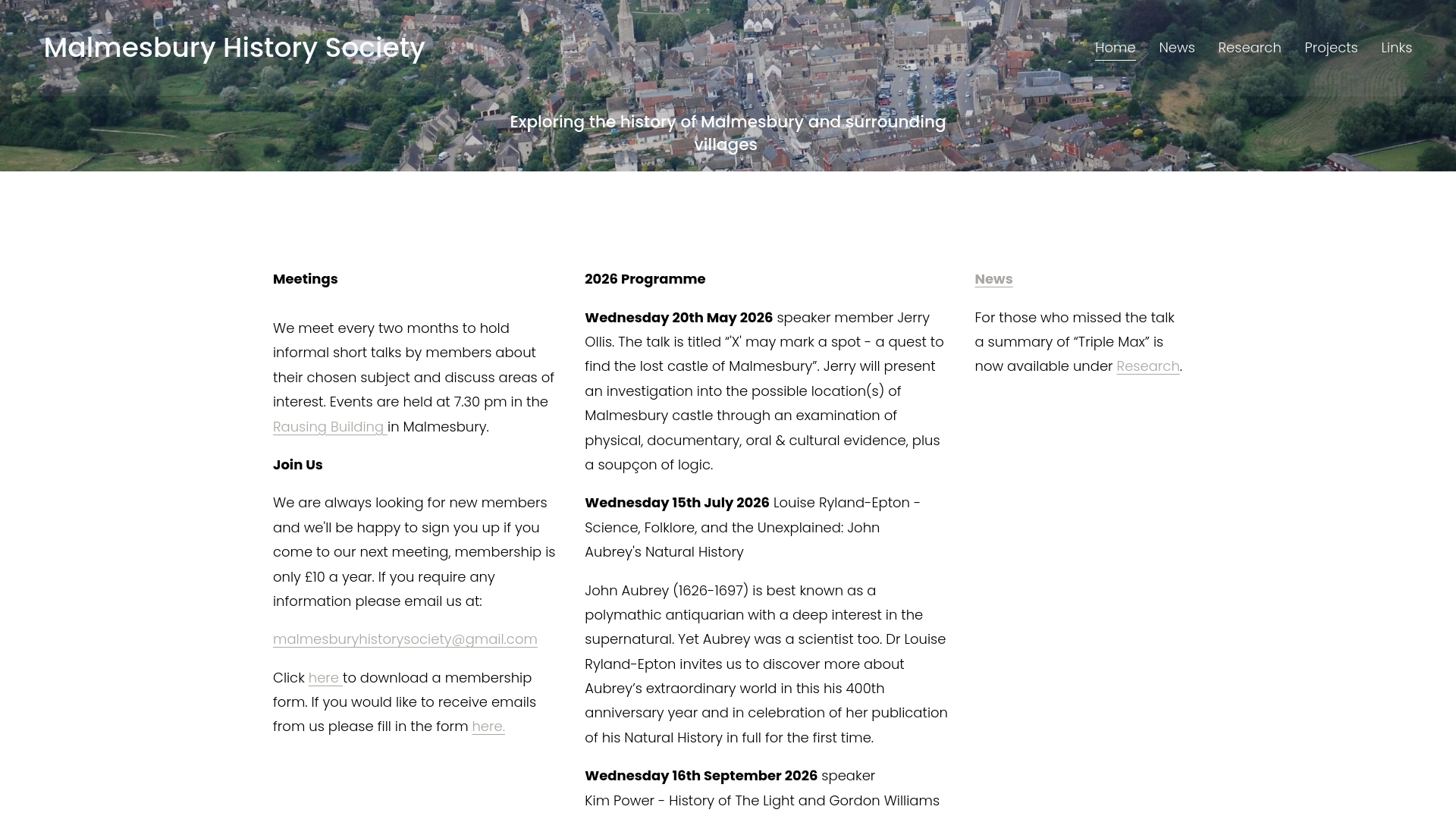 Website screenshot