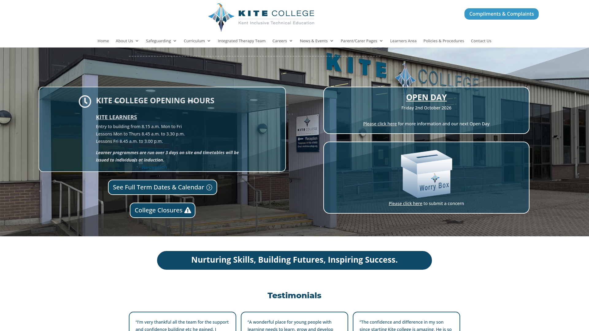 Website screenshot