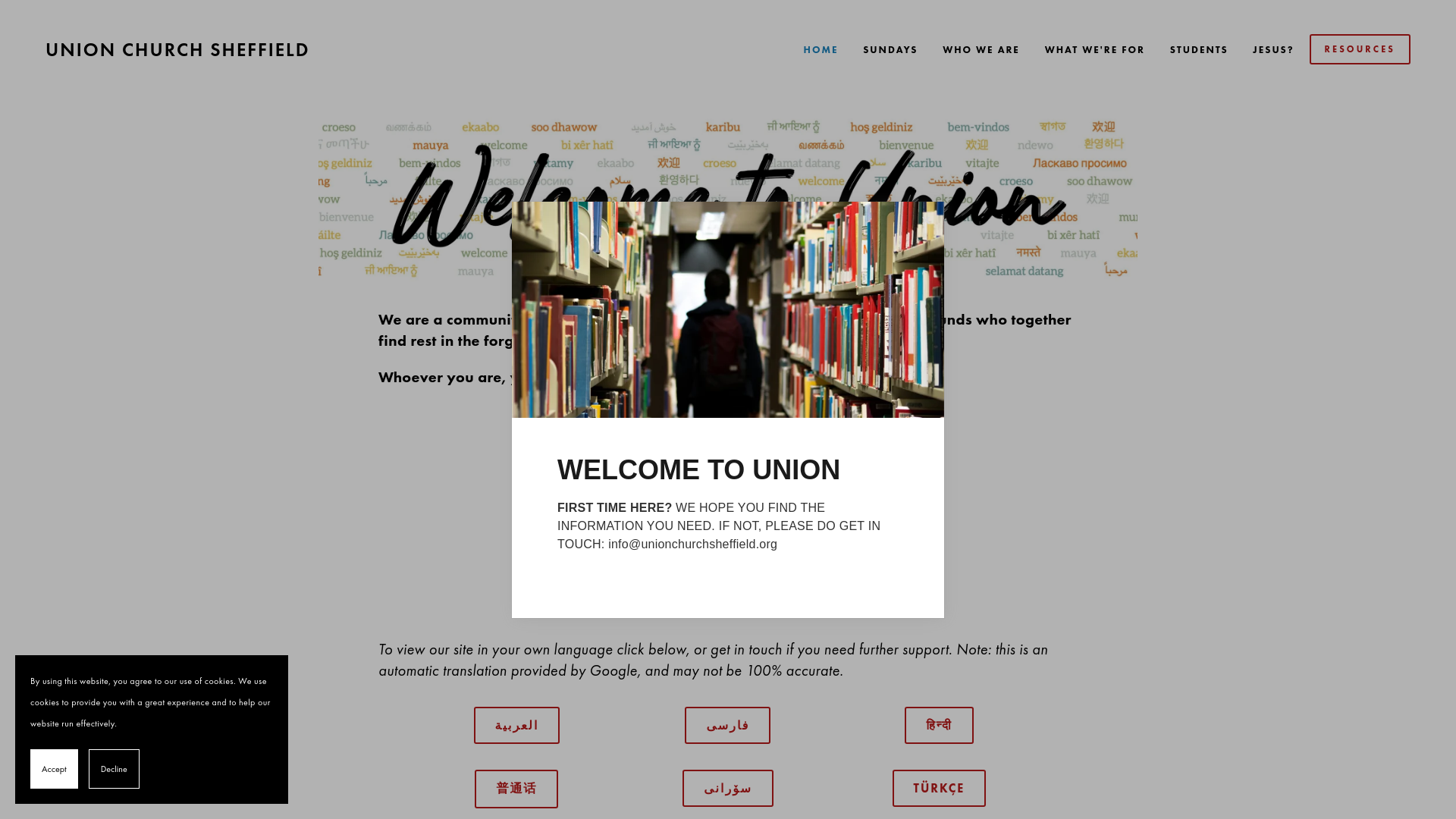 Website screenshot