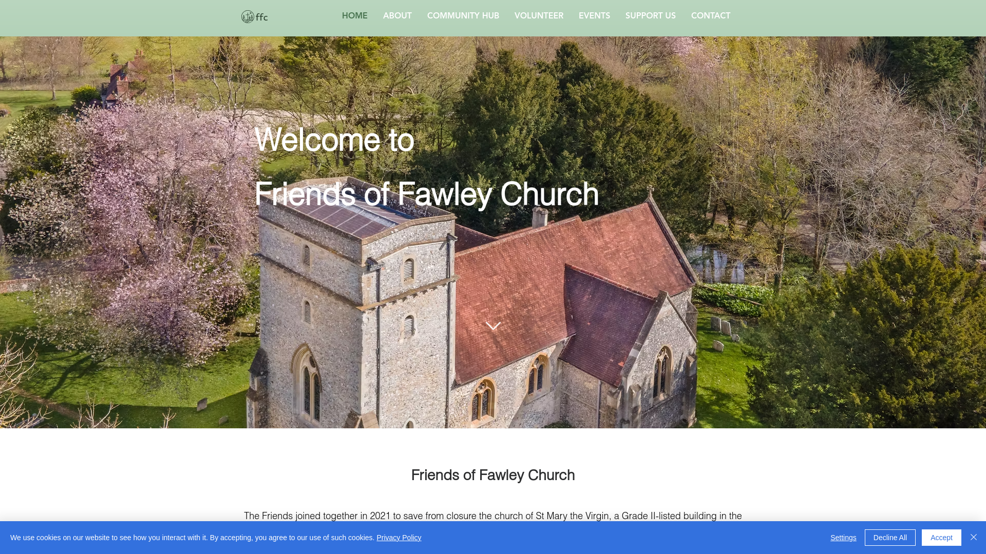 Website screenshot