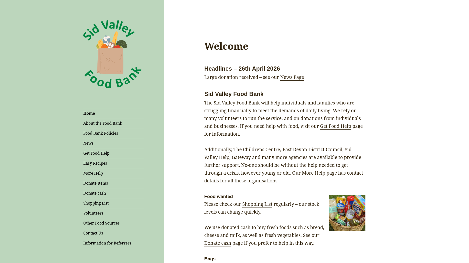 Website screenshot