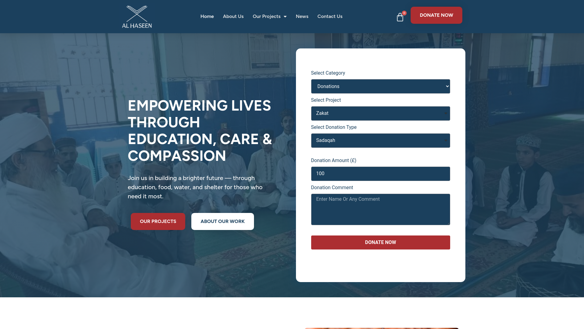 Website screenshot