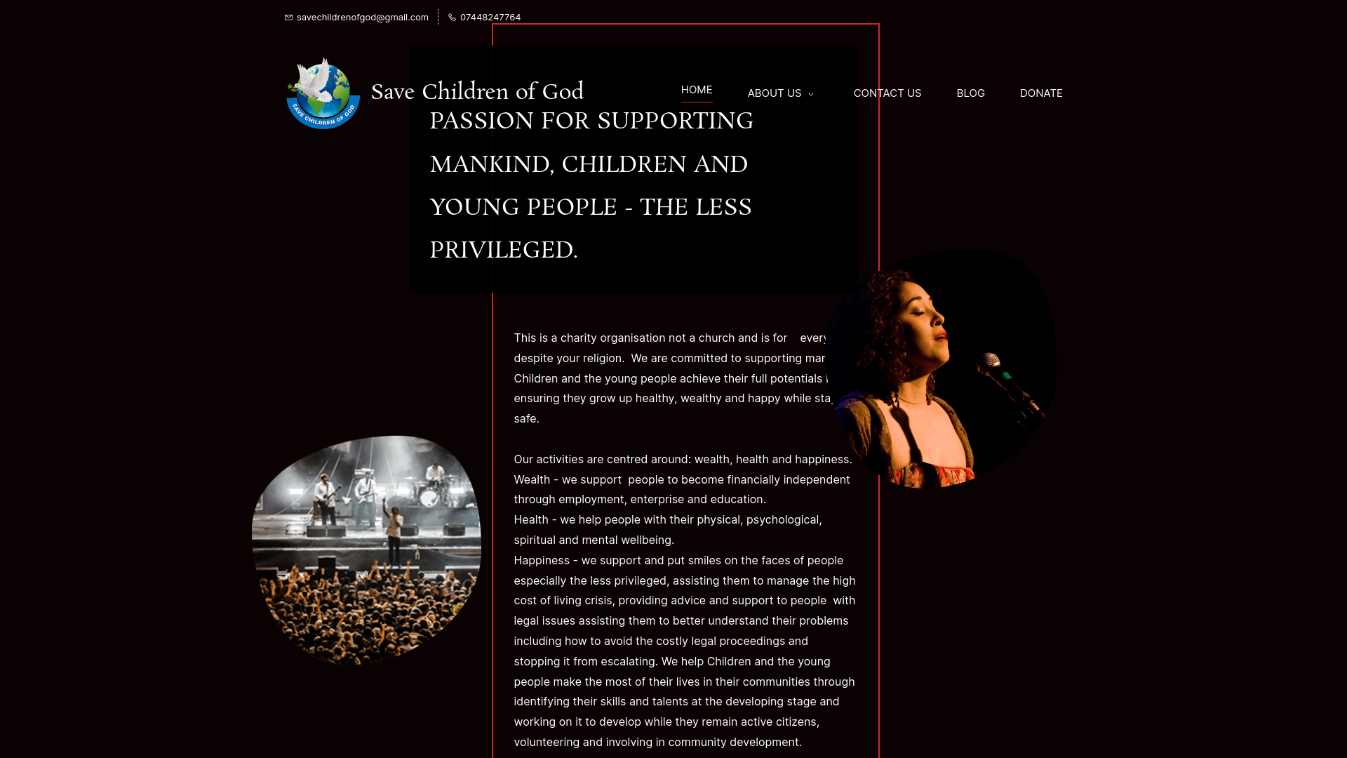 Website screenshot
