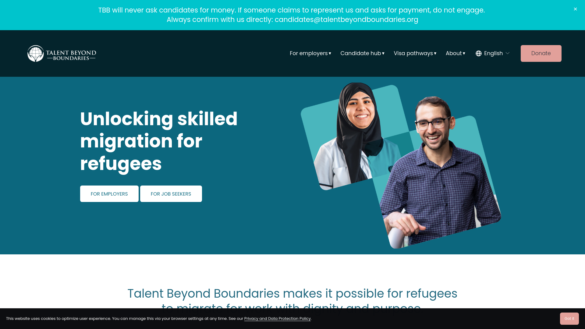 Website screenshot