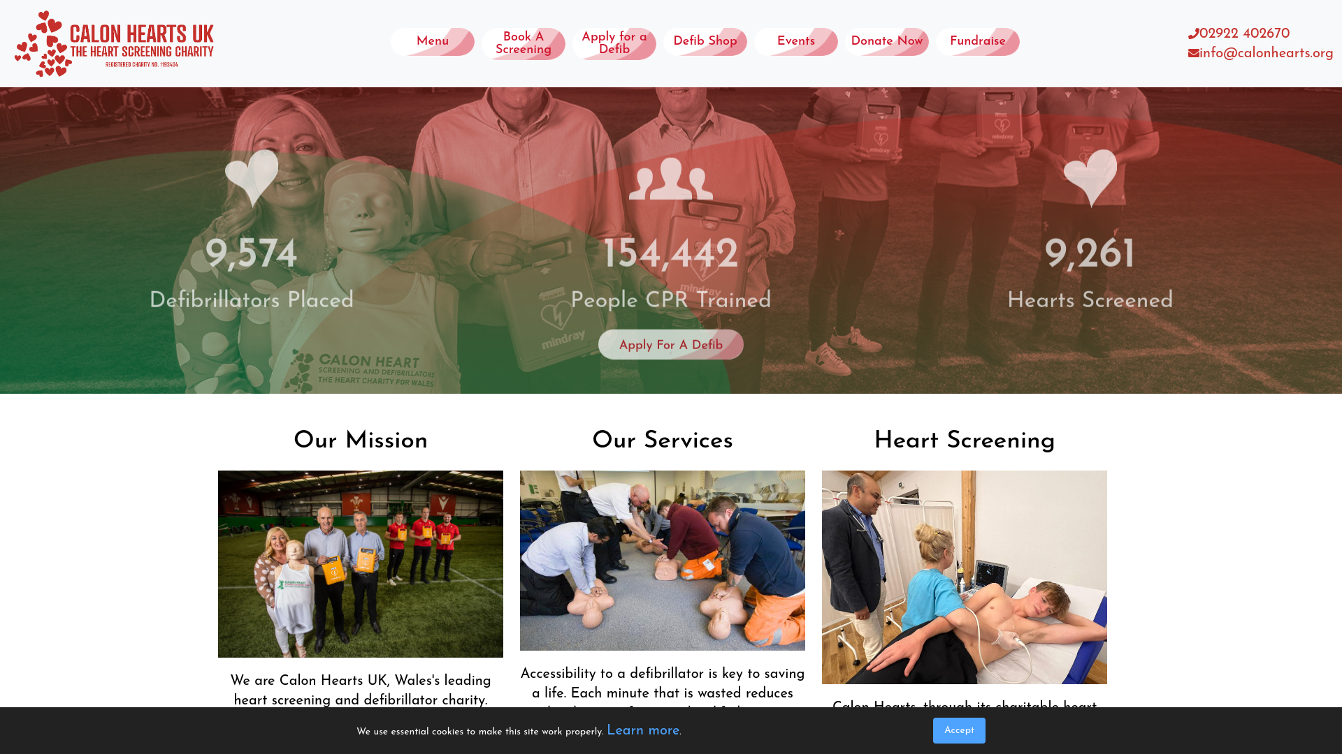 Website screenshot