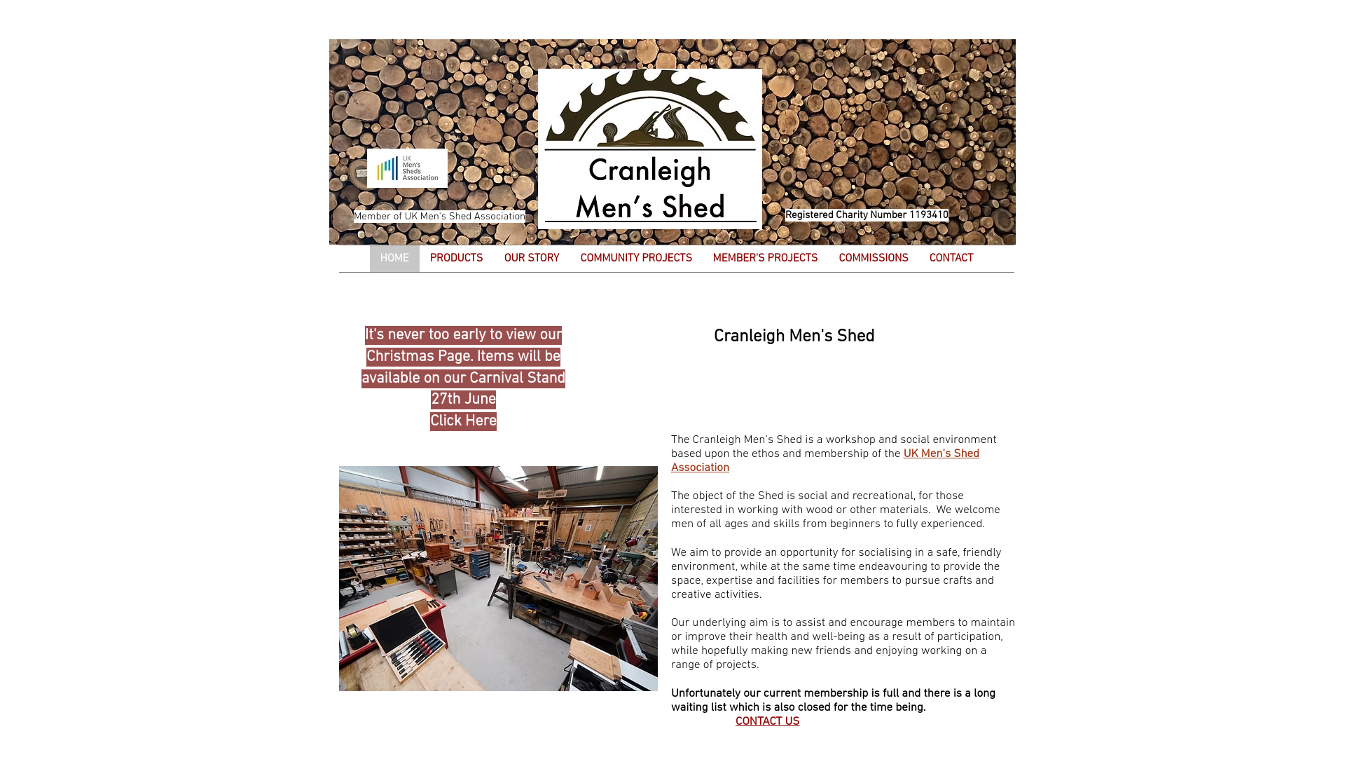Website screenshot