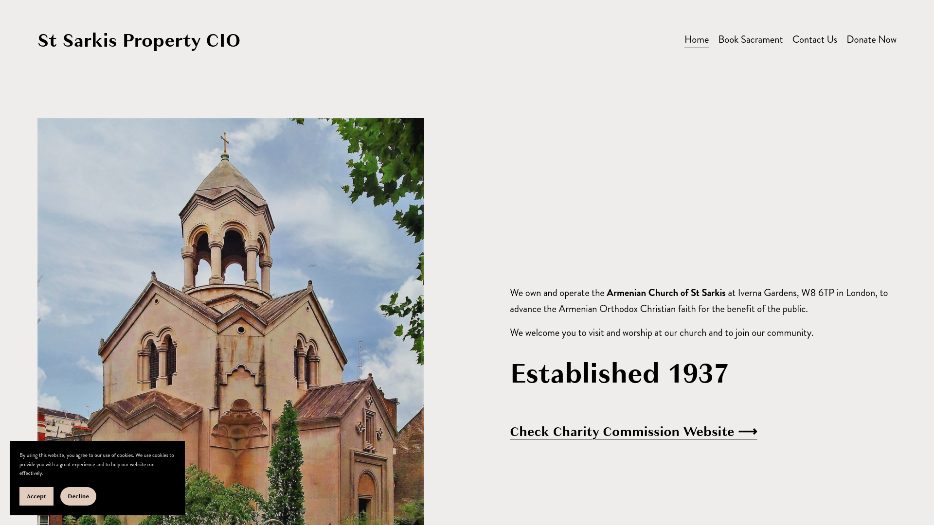 Website screenshot