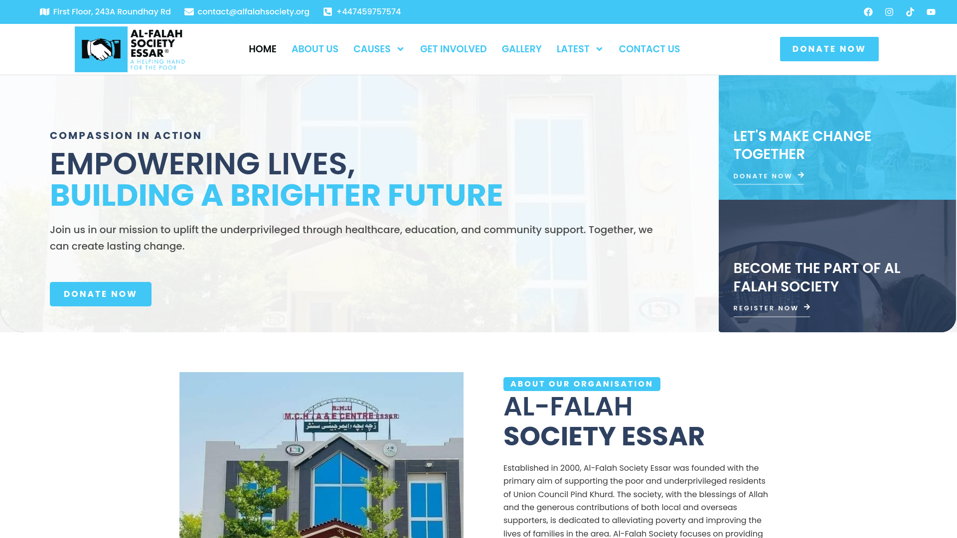 Website screenshot