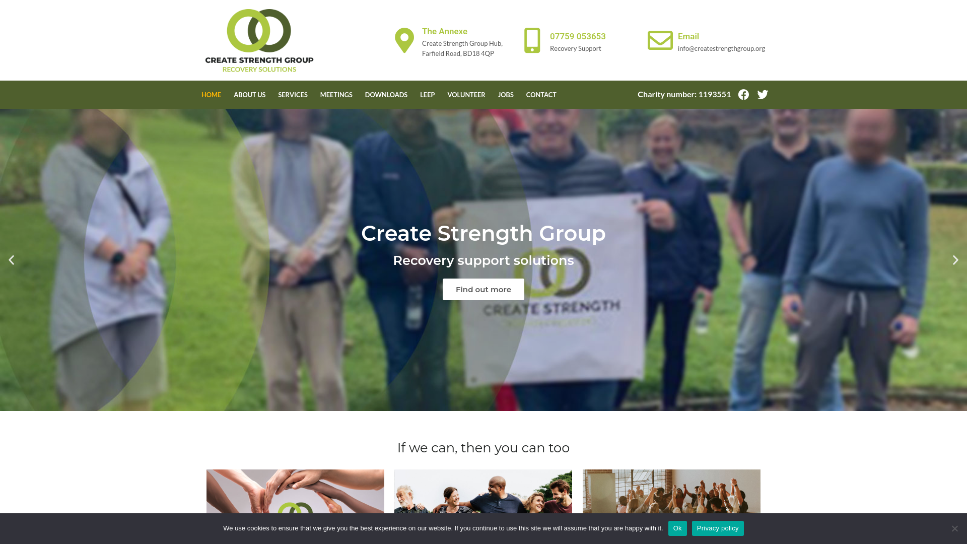 Website screenshot