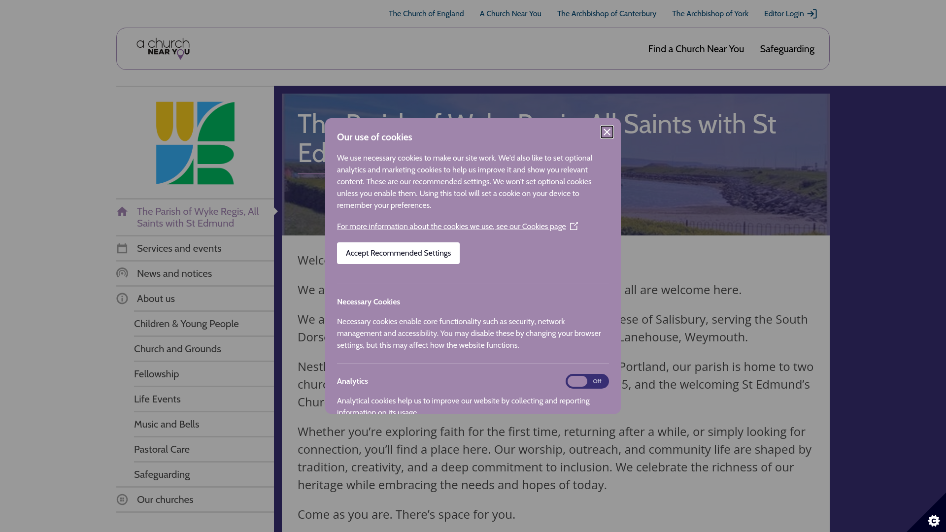 Website screenshot