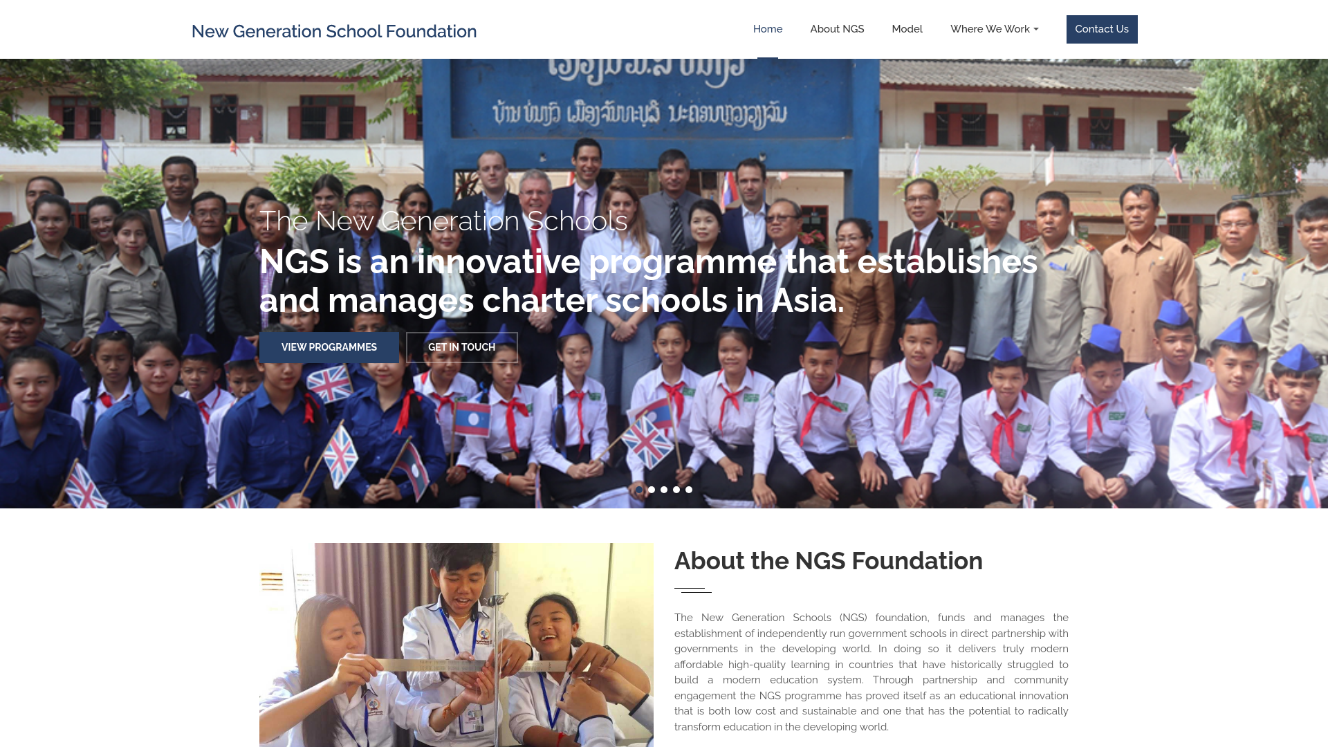 Website screenshot