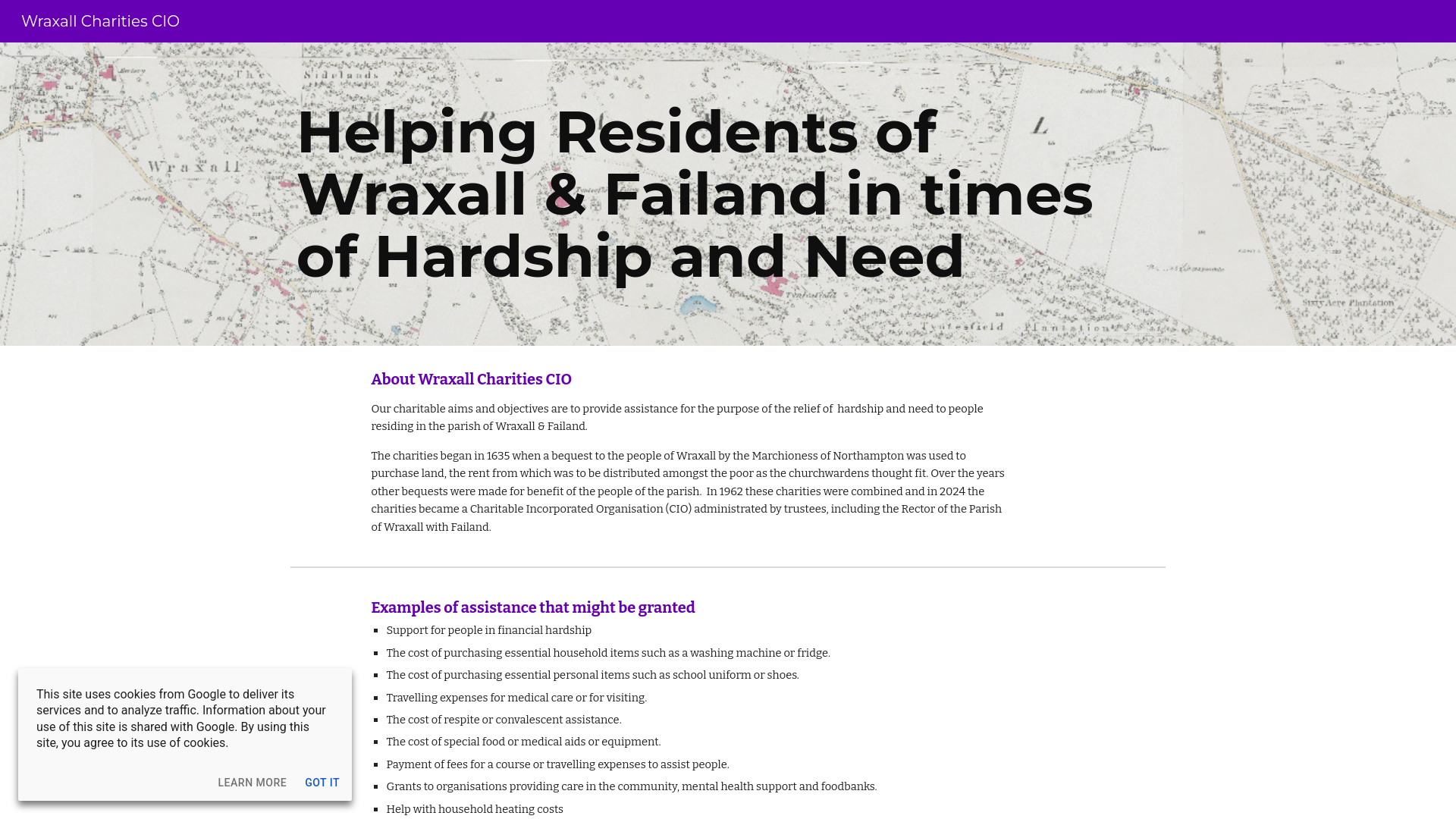 Website screenshot