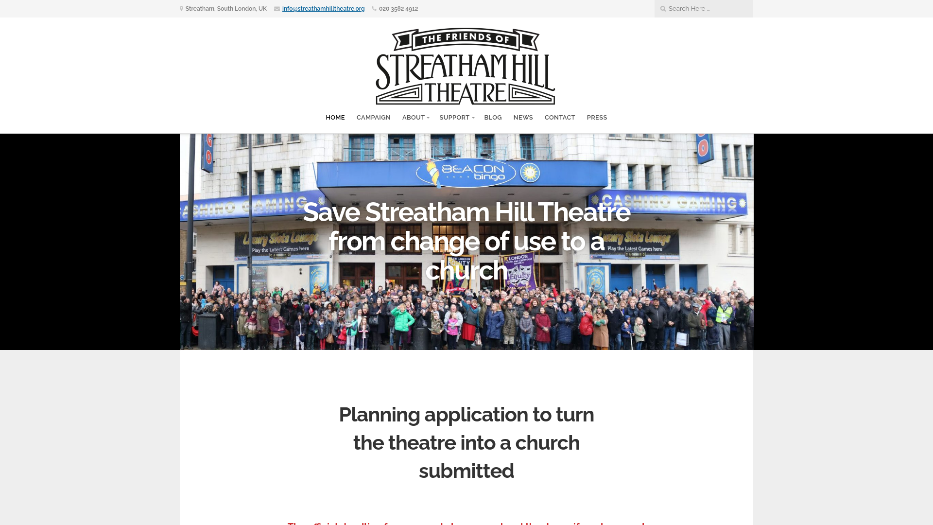 Website screenshot