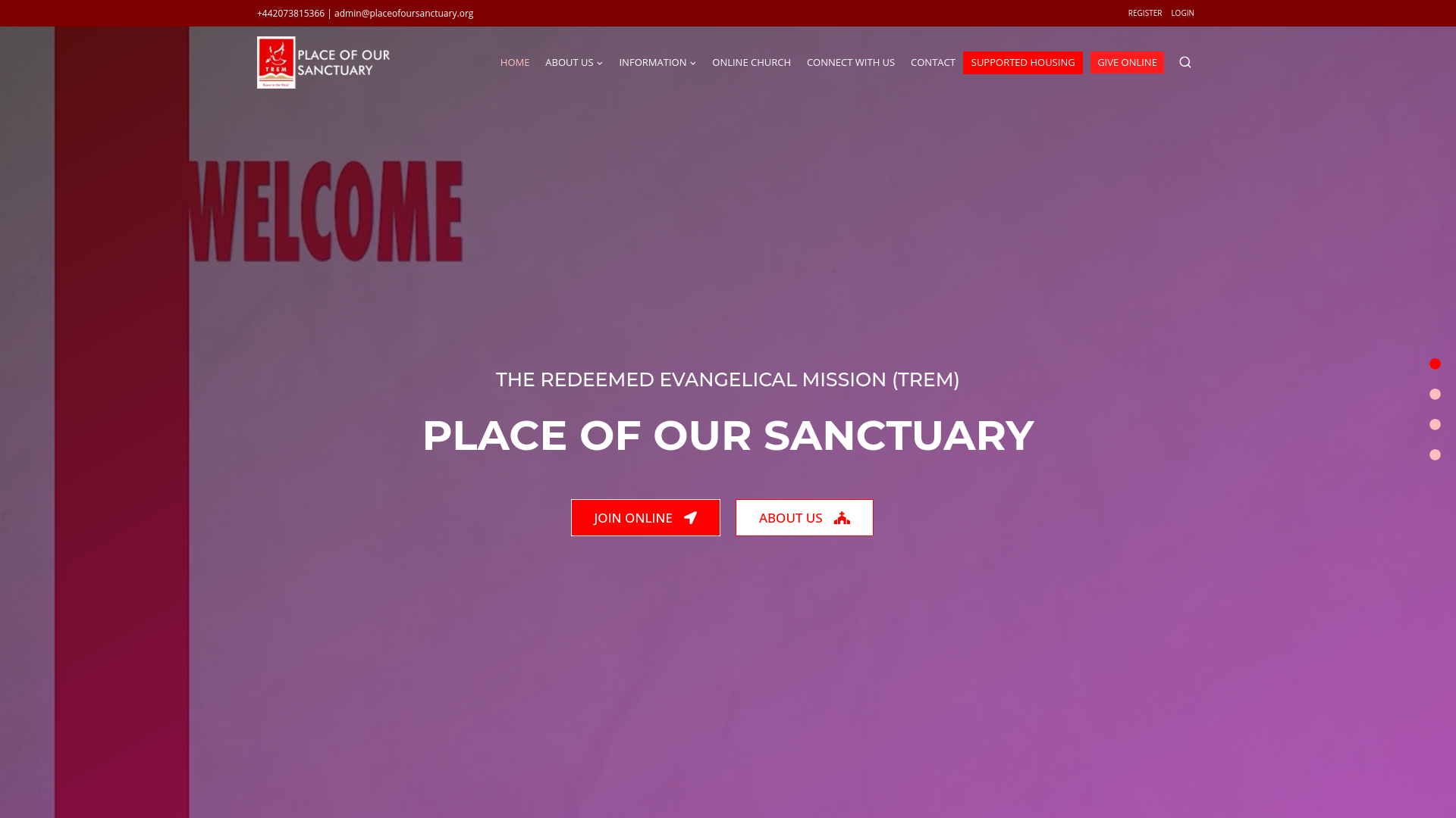 Website screenshot
