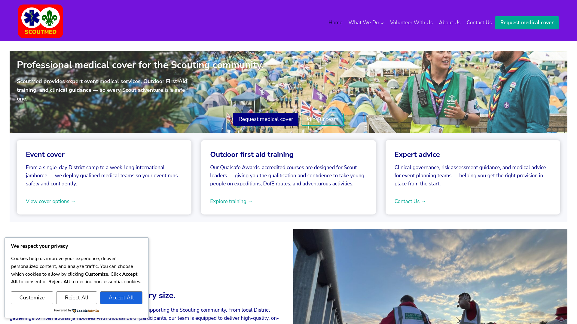 Website screenshot