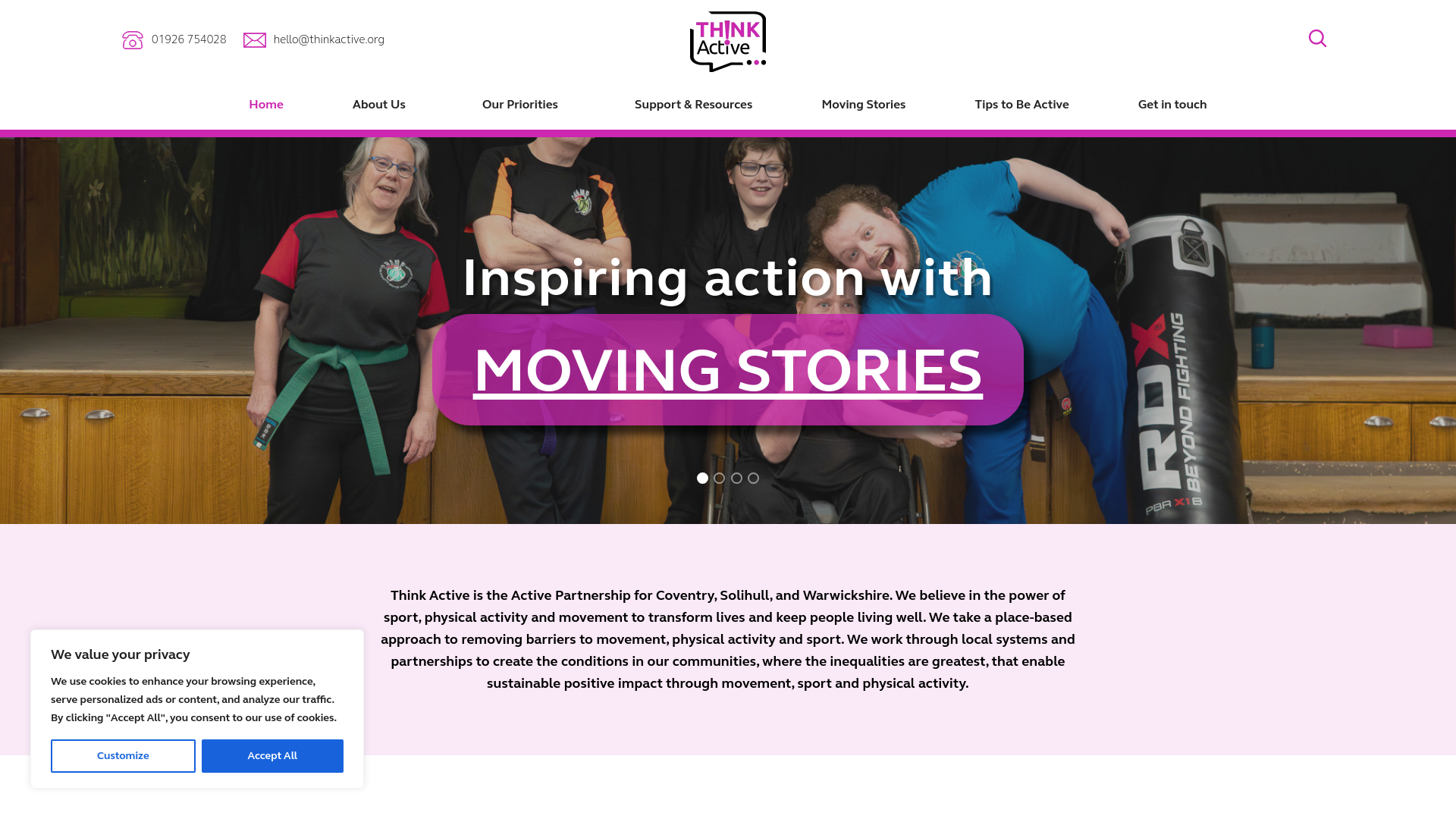 Website screenshot