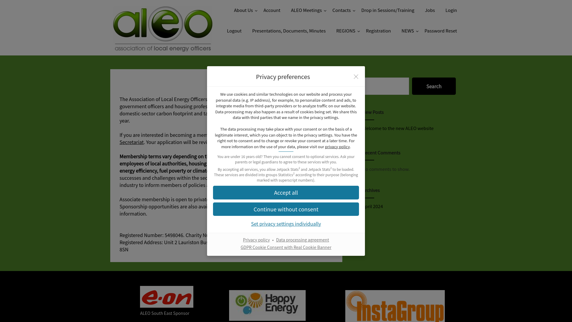 Website screenshot