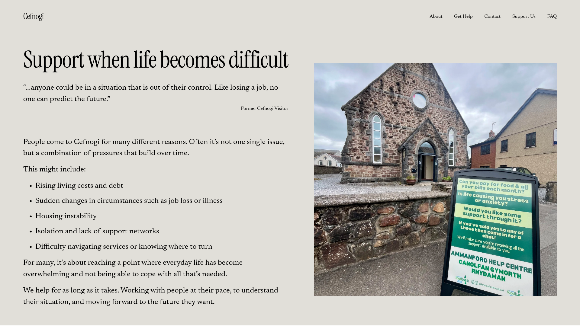 Website screenshot