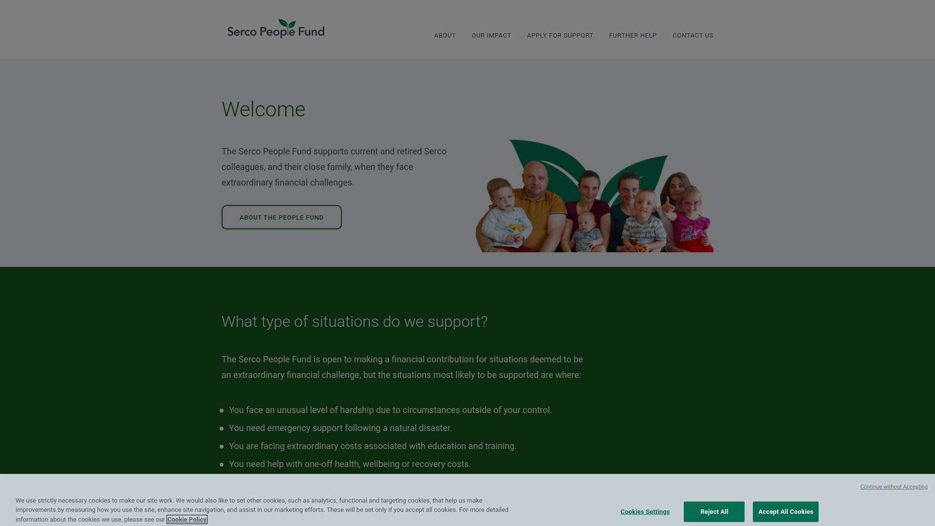 Website screenshot