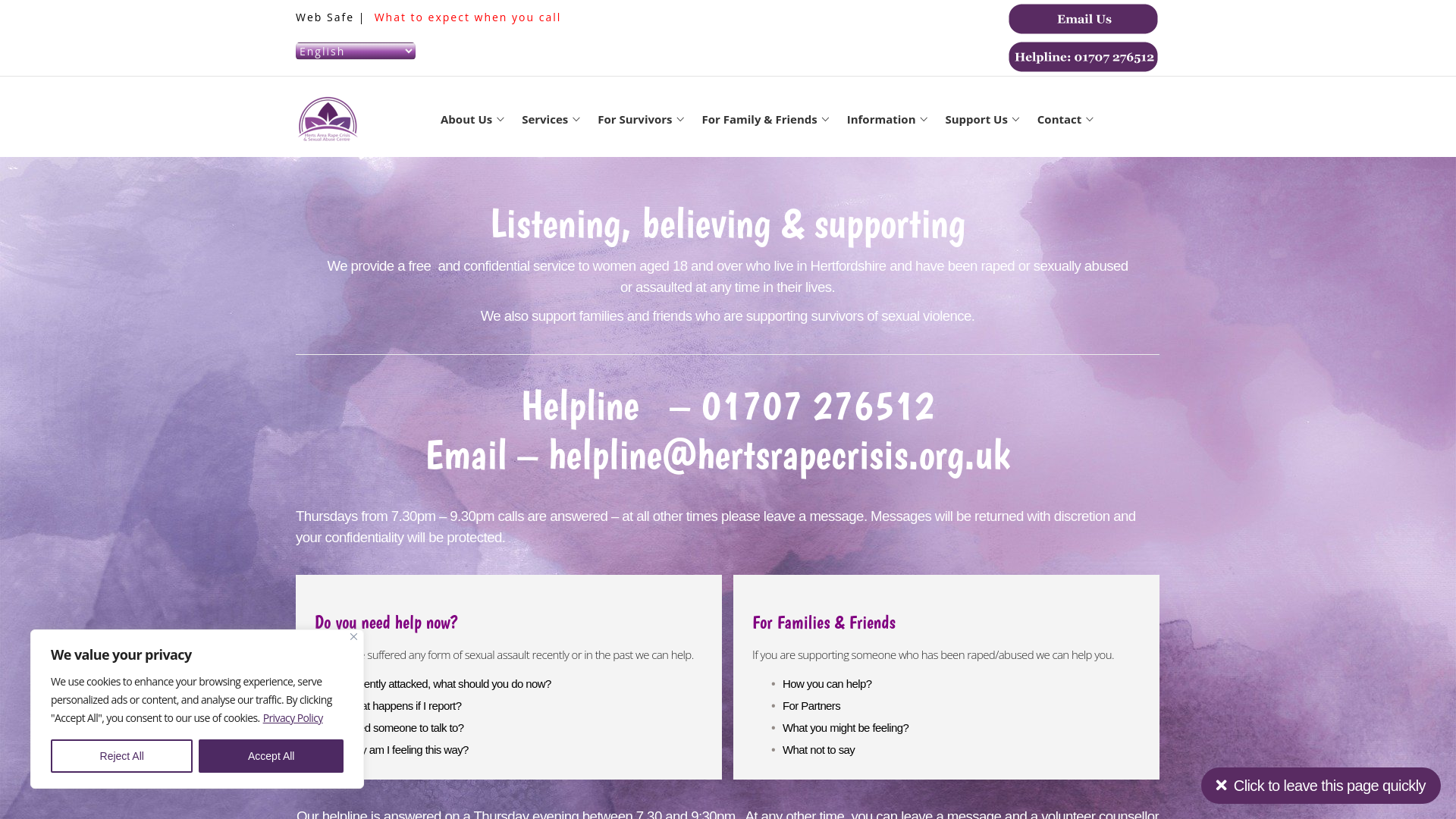 Website screenshot