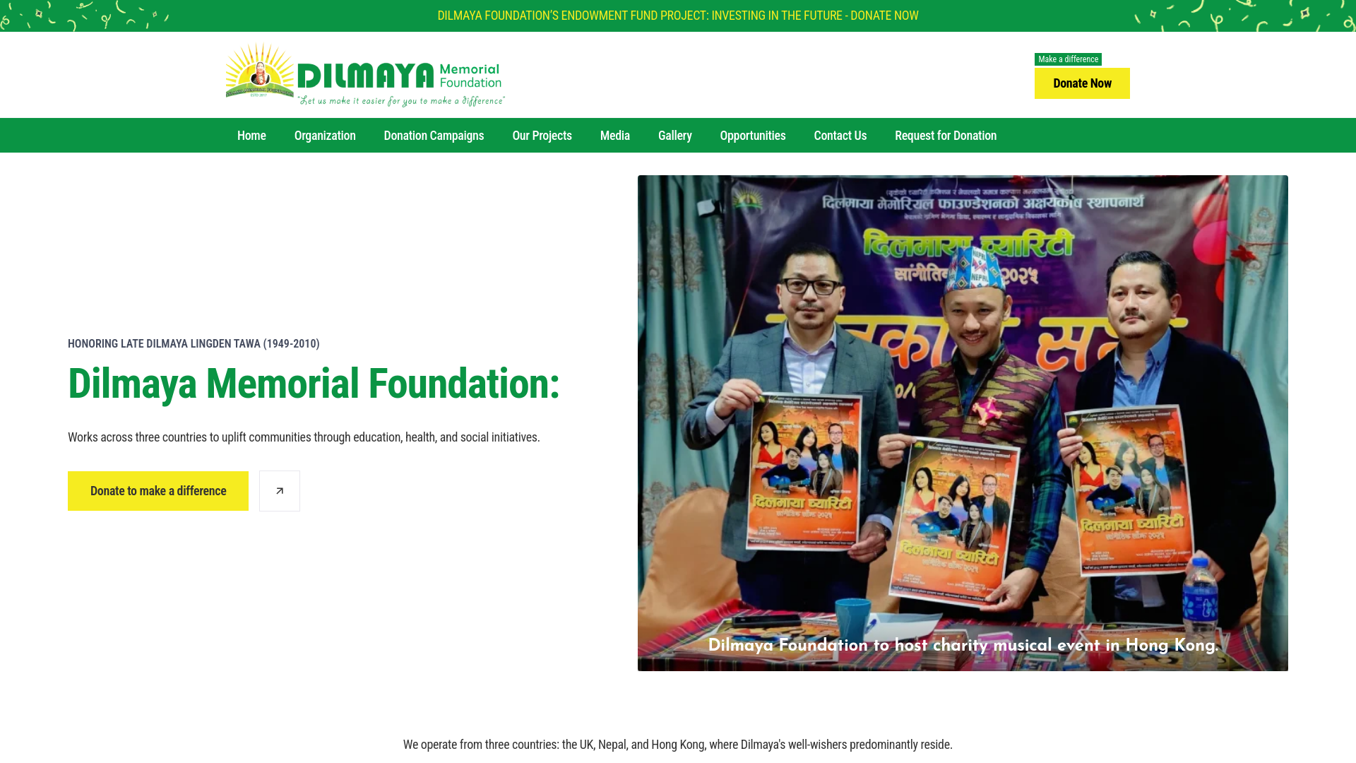 Website screenshot