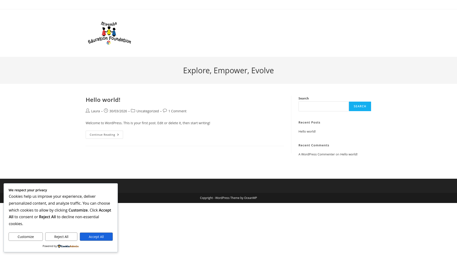Website screenshot