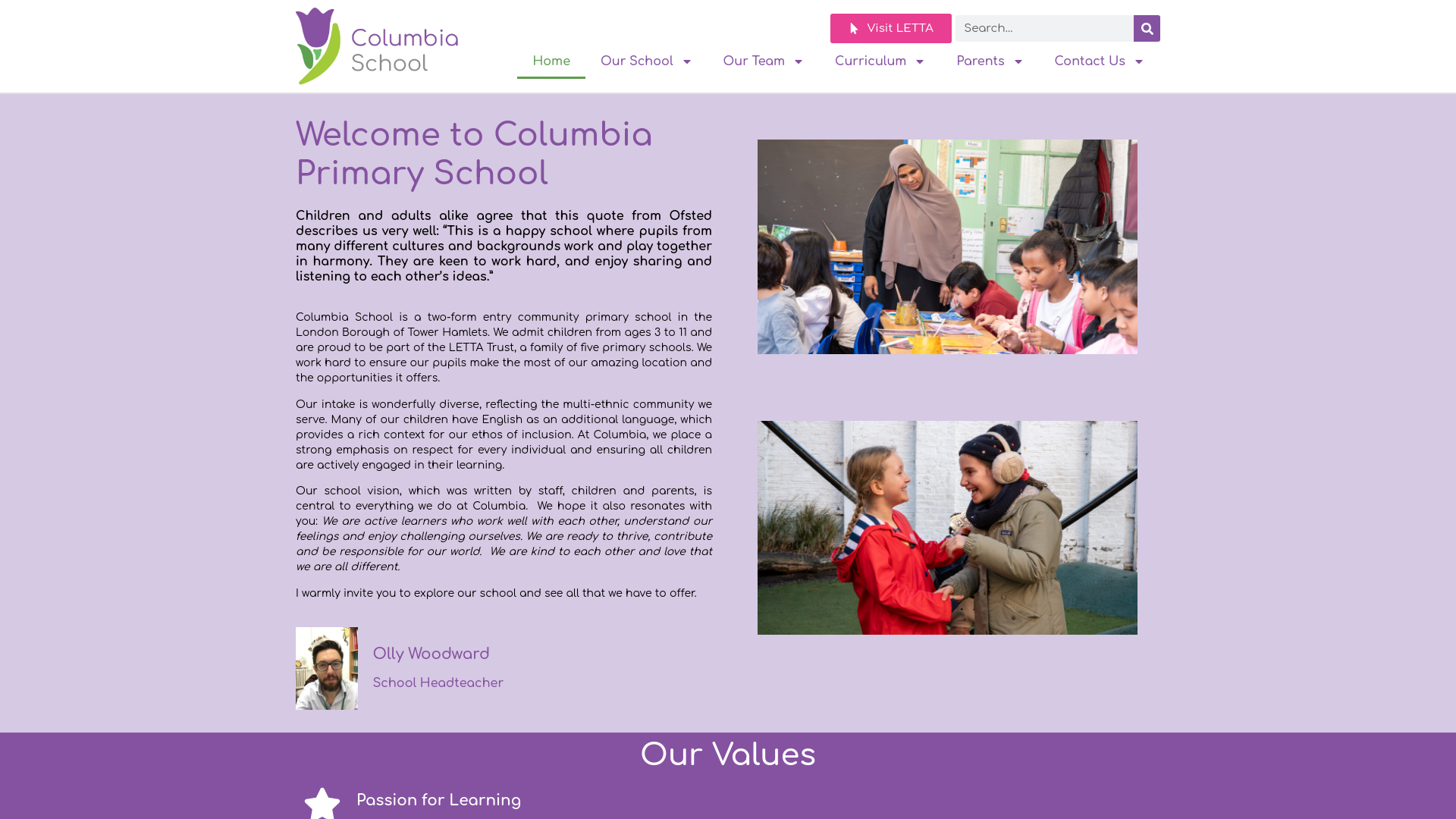 Website screenshot