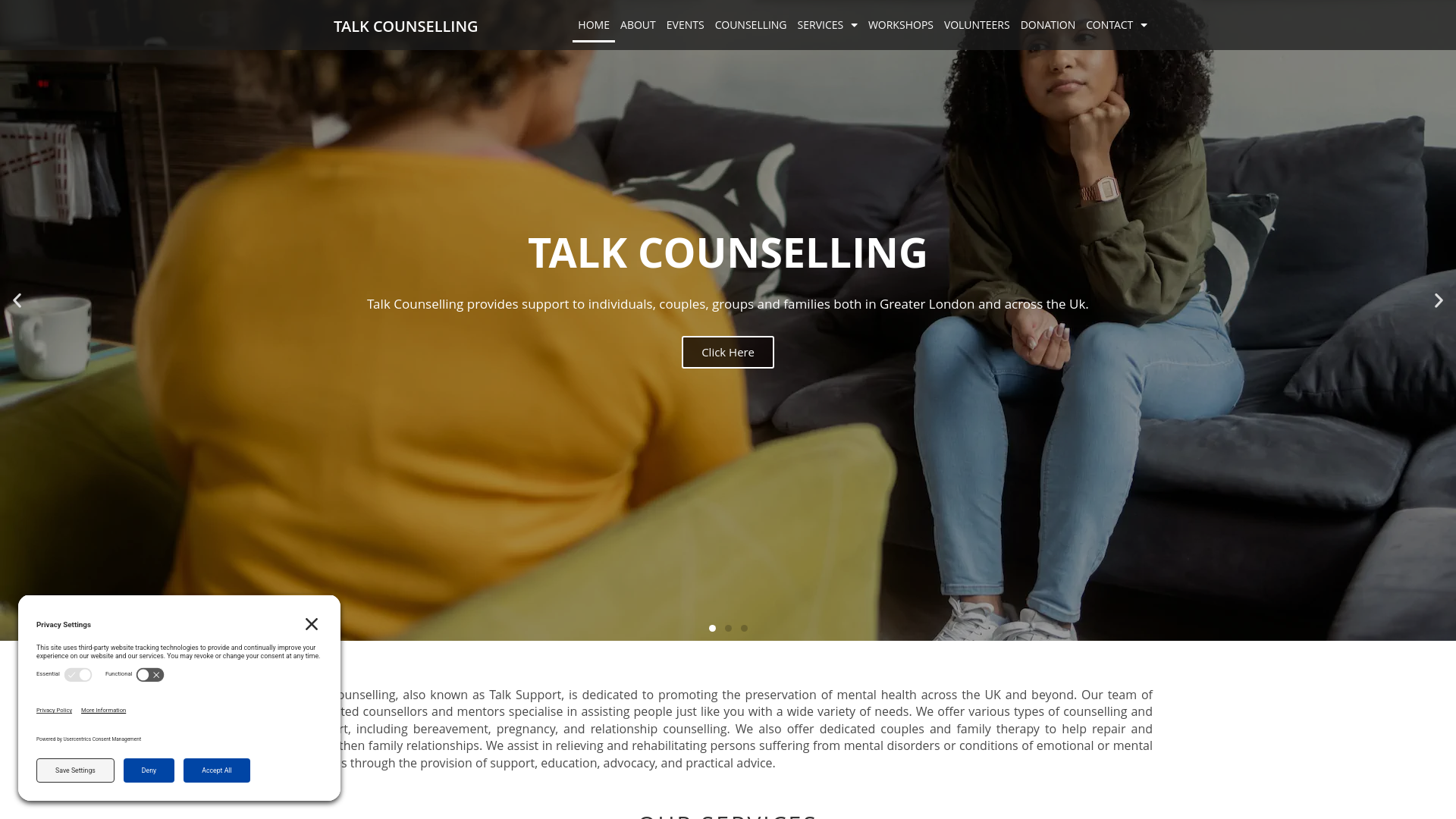 Website screenshot