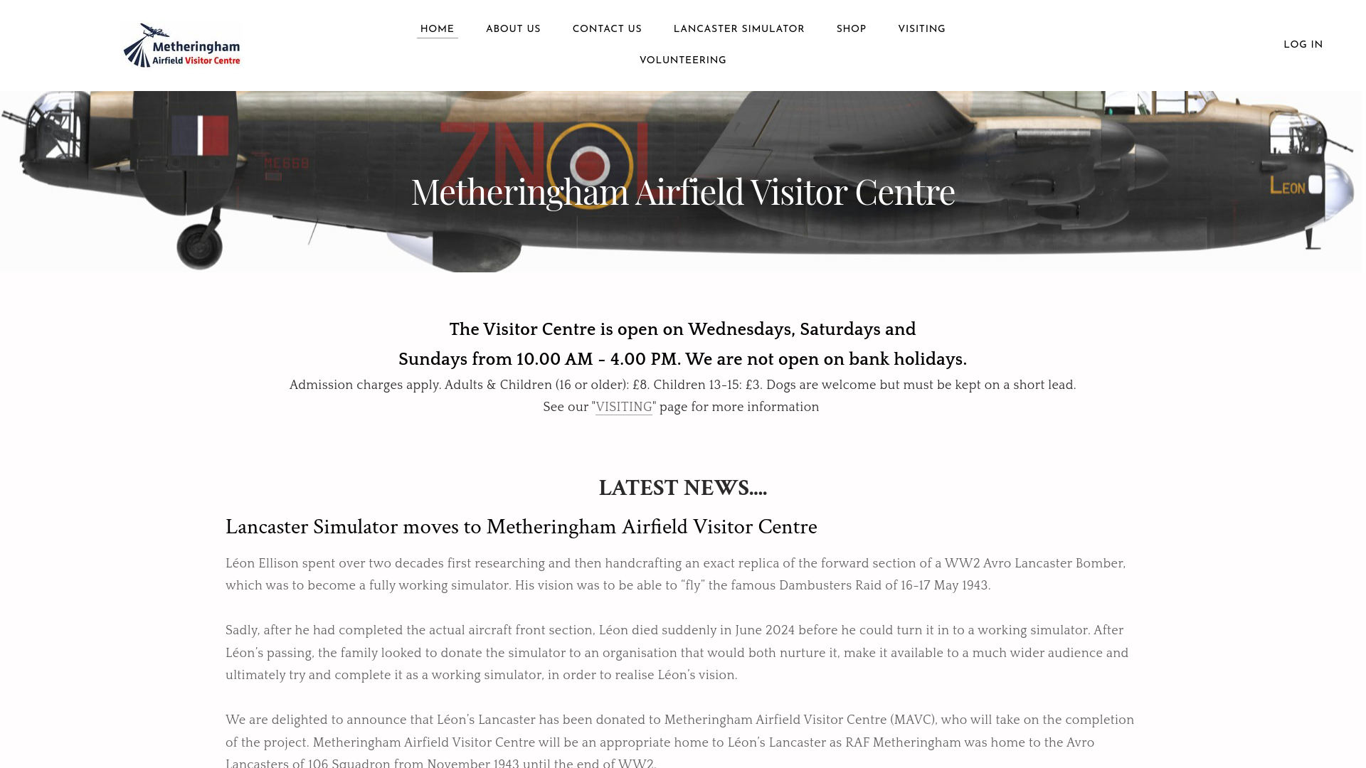 Website screenshot