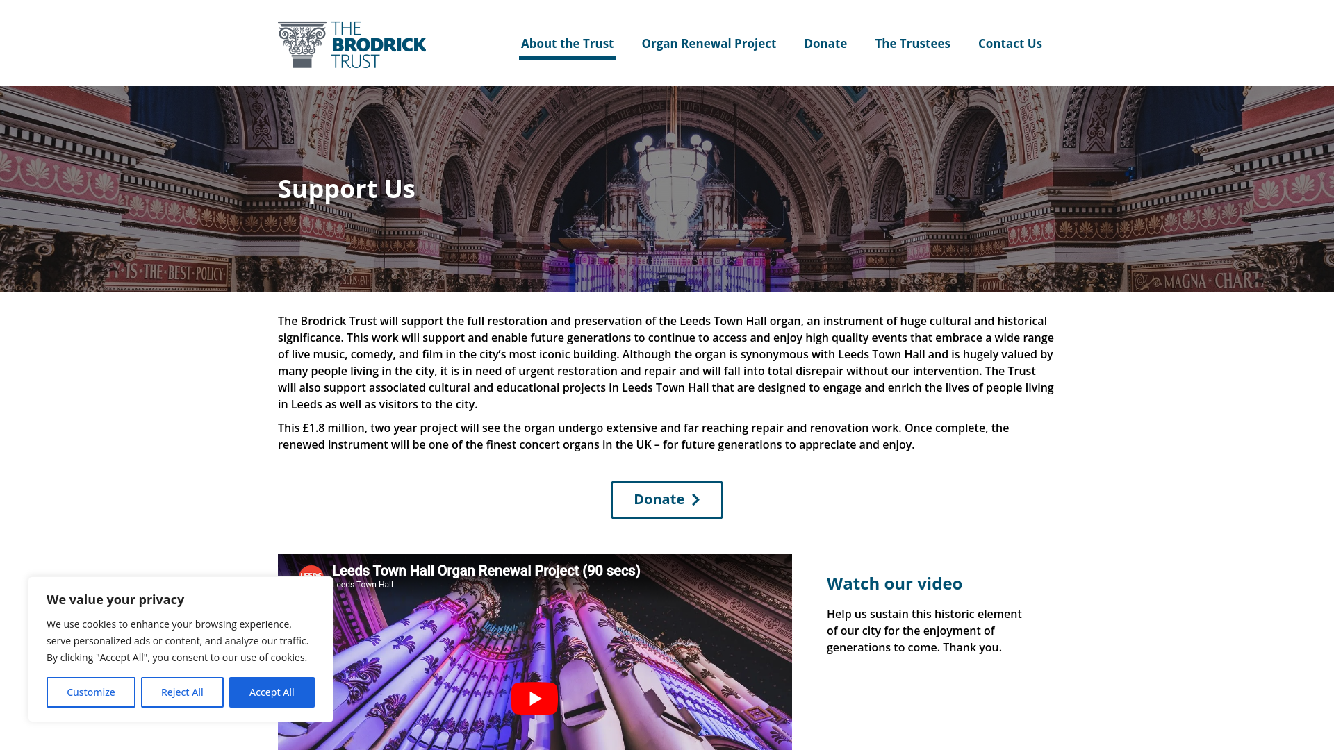 Website screenshot