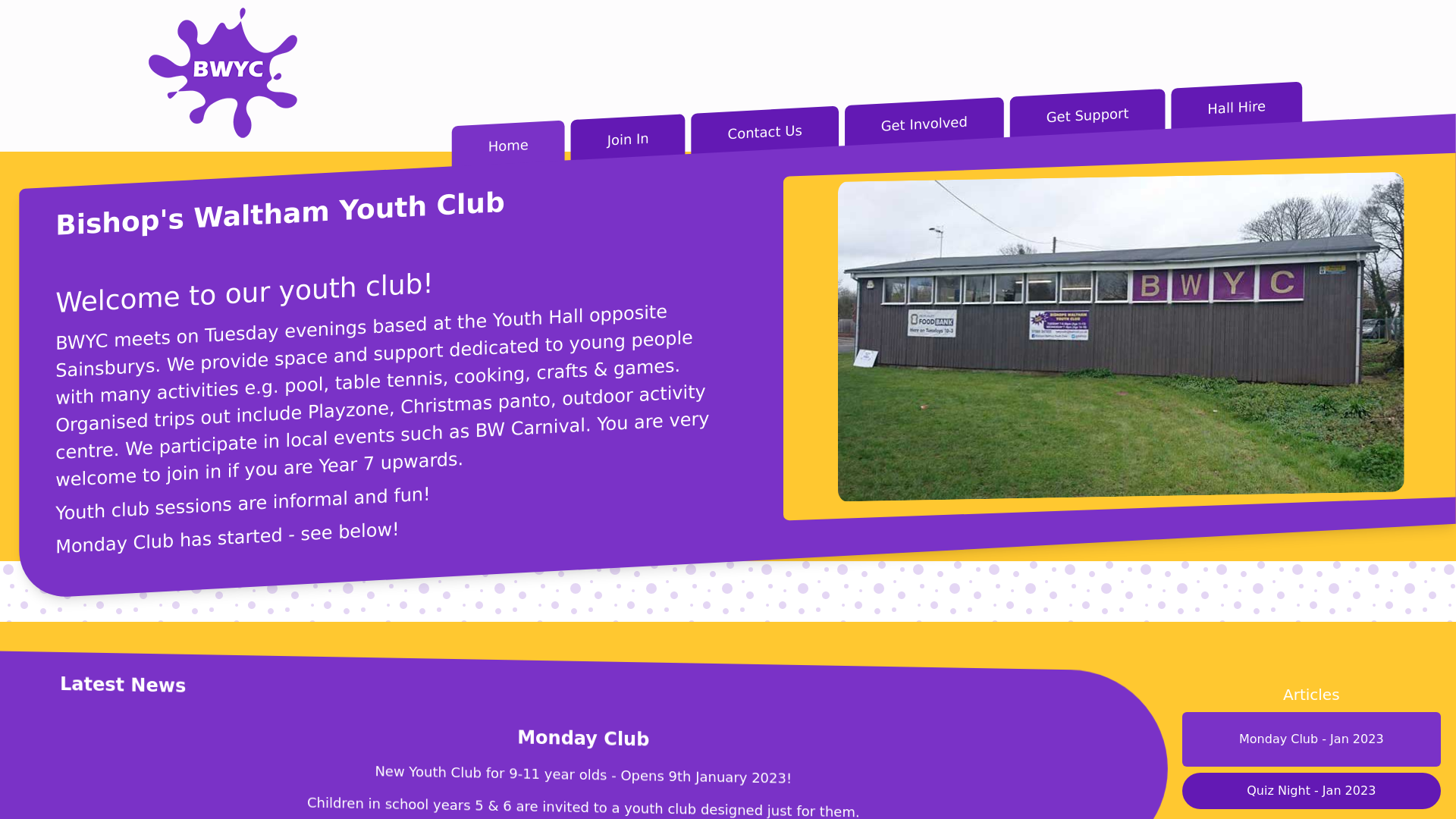 Website screenshot