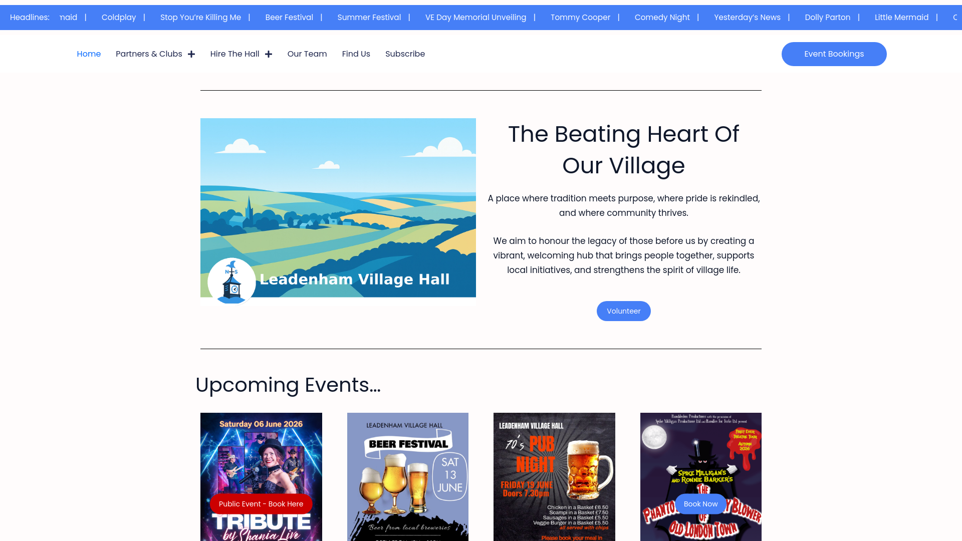Website screenshot
