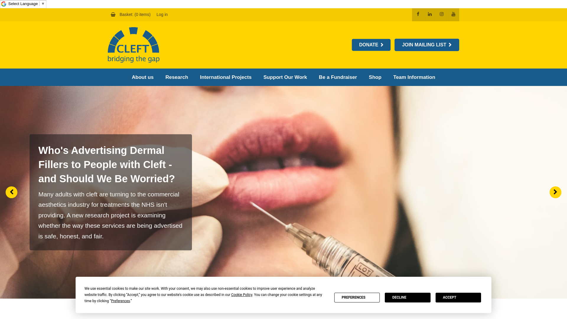 Website screenshot