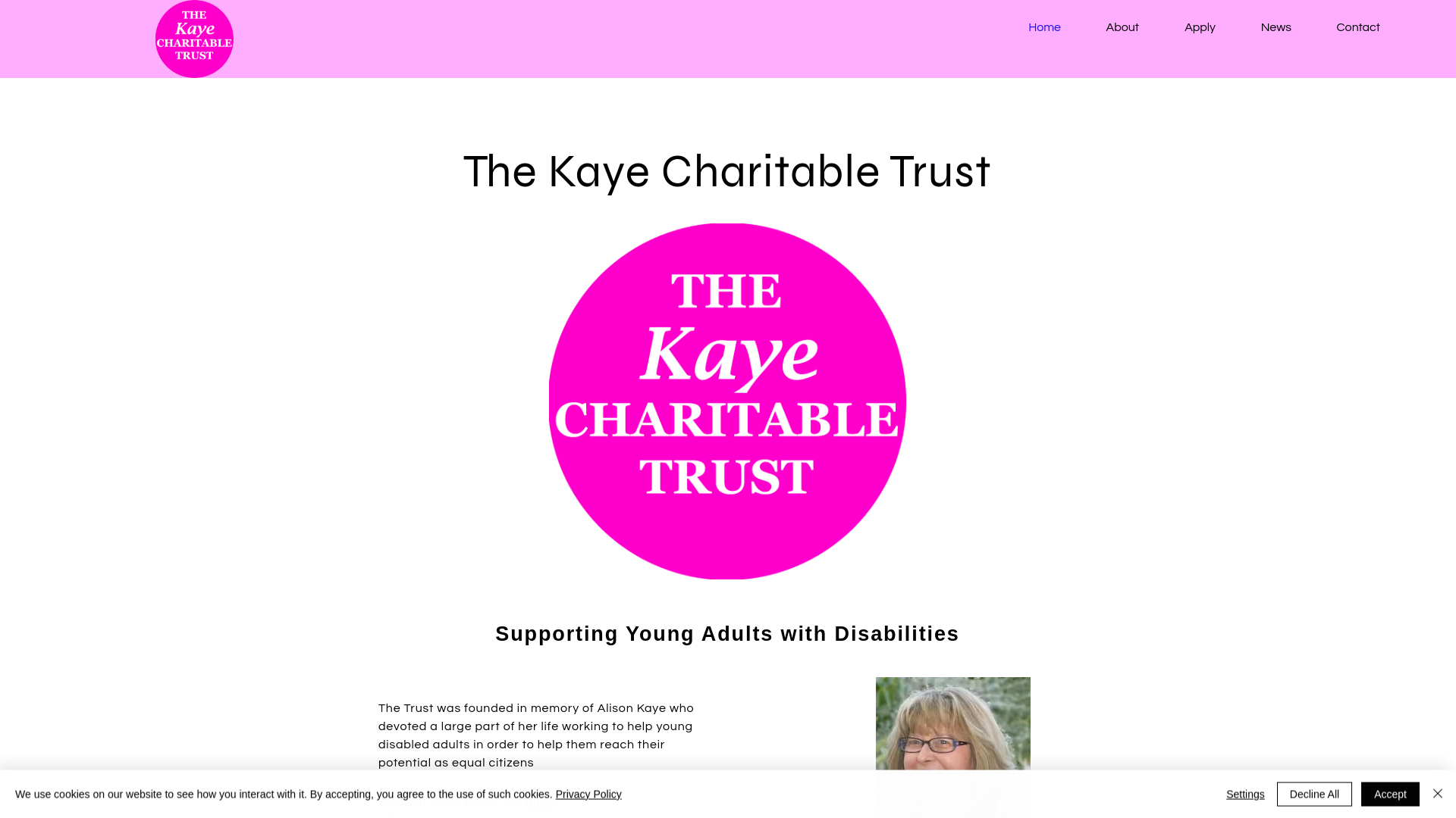 Website screenshot